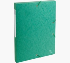 Exacompta füzetbox, A4, 25mm, 600g, zöld
