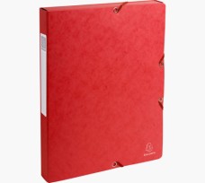 Exacompta füzetbox, A4, 25mm, 600g, piros