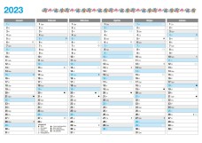 Éves tervező A3 mintás 2026