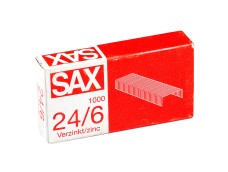 Sax 24/6 fűzőkapocs cink