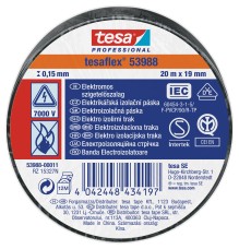 Tesa 53988-00011 (53947-05) szigetelőszalag fekete 20mx19mm