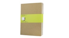 Moleskine jegyzetfüzet cahier 3db qp423 barna 