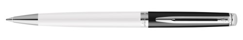Waterman hemisphere color blocking golyóstoll fekete-fehér, ezüst klipsz 2202846