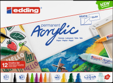 Edding akril marker szett/12 creative set basic ed12