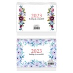 Asztali naptár + hát TA23 mintás Mix