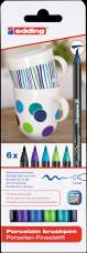 Edding 4200/6 porcelán ecsetirón marker cool color 6 klf. szín