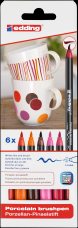 Edding 4200/6 porcelán ecsetirón marker warm color 6 klf. szín