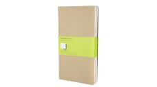 Moleskine jegyzetfüzet cahier 3db qp418 barna 